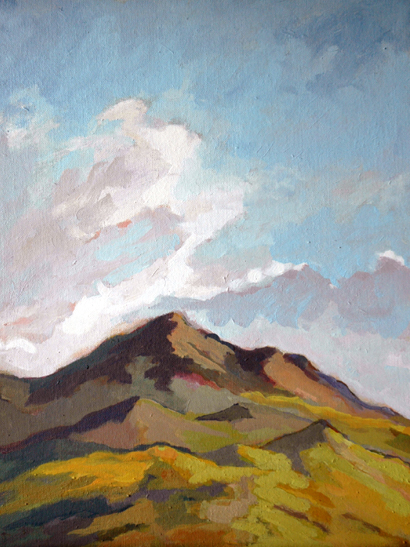 Plein Air Painting - "Watching The Summer Clouds"