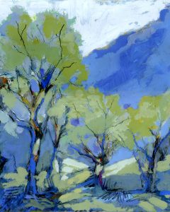 Landscape In Blue 17 x 14 on paper