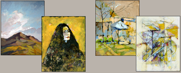 mixed media and semi abstract works